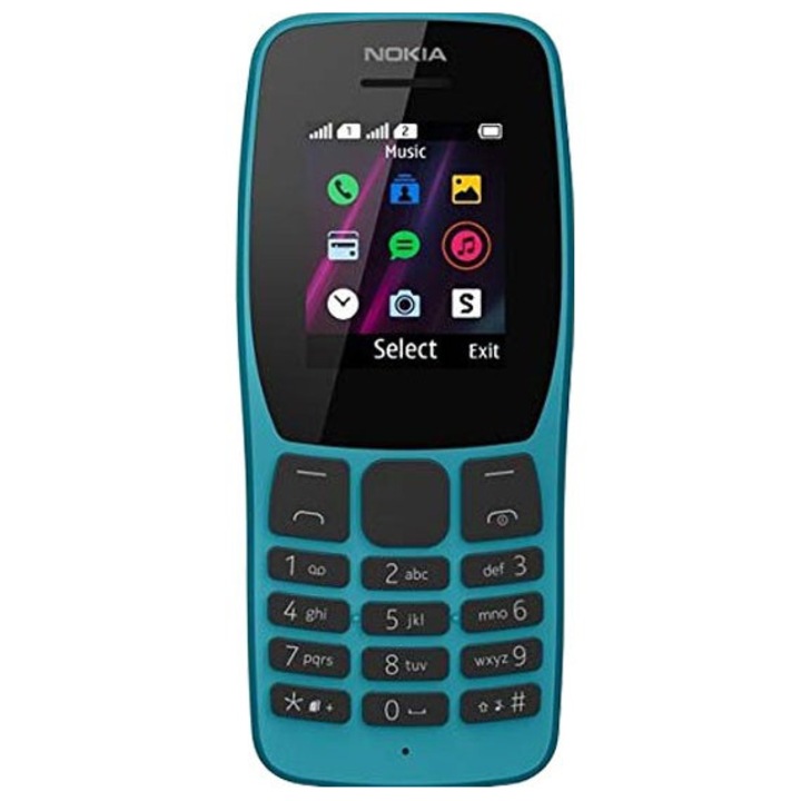 Nokia 110 Mobiltelefon, Dual Sim, kék