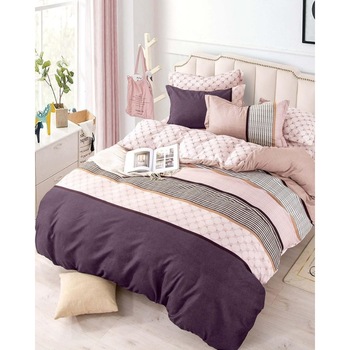 Set Lenjerie Finet, Cearceaf de Pat cu Elastic, 6 Piese, Pat 2 Persoane, FNJE-22 Set Lenjerie Finet, Cearceaf de Pat cu Elastic, 6 Piese, Pat 2 Persoane, FNJE-22