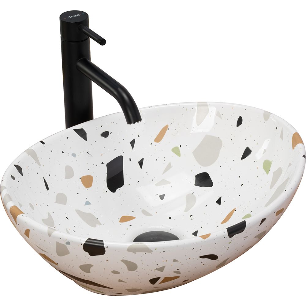 Lavoar pentru blat Rea Sofia Terazzo , Multicolor, 410x345 mm
