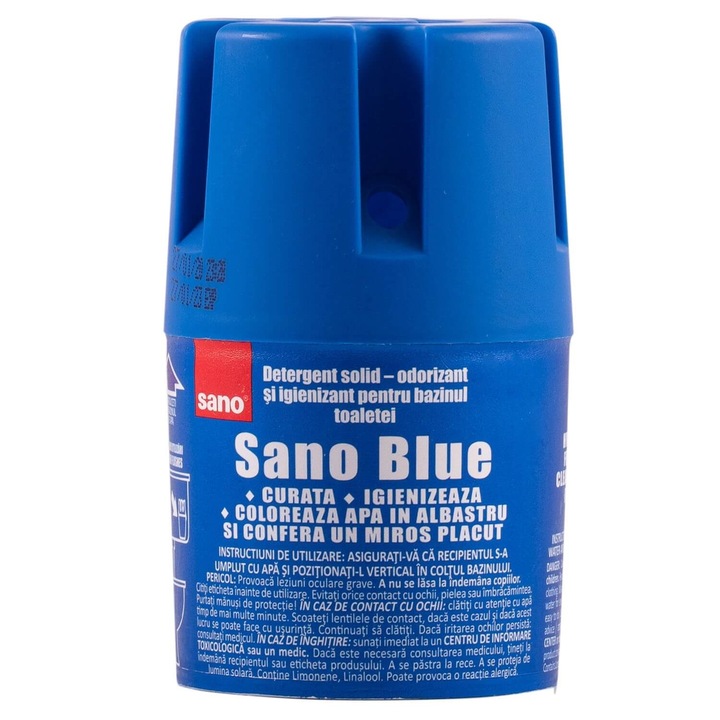 Sano illatosító/fertőtlenítő, WC-tartályhoz, kék, 150 g