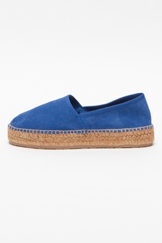 Love Moschino, Espadrile de piele intoarsa Love Moschino, Espadrile de piele intoarsa