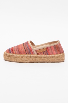 Love Moschino, Espadrile cu aspect tesut Love Moschino, Espadrile cu aspect tesut