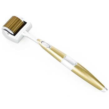 Dermaroller, Rola Dermatologica pentru Riduri, Vergeturi, Cicatrici, Caderea Parului, 192 ace din Titan, adancime 1.50mm Dermaroller, Rola Dermatologica pentru Riduri, Vergeturi, Cicatrici, Caderea Parului, 192 ace din Titan, adancime 1.50mm