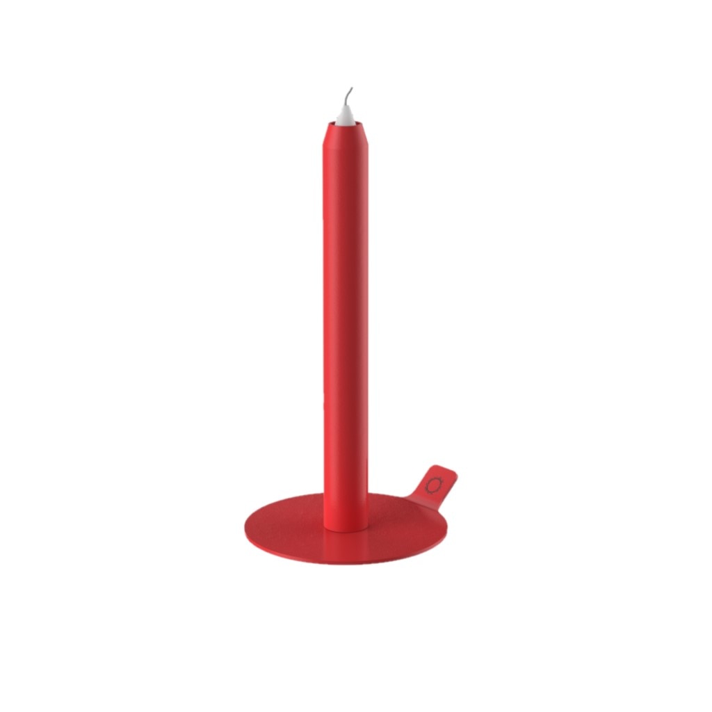 Suport pentru lumanari LuneDot, rosu