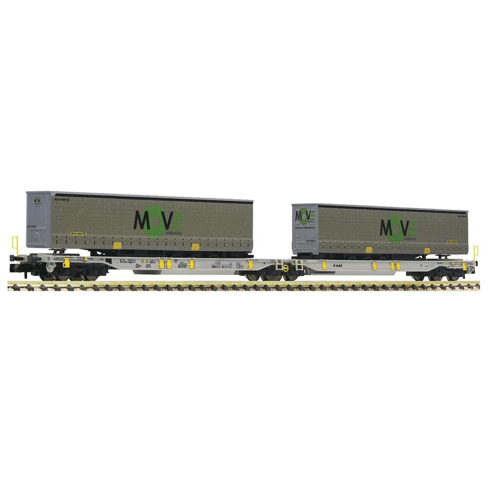 Vagon Dublu Articulat de Transport Semiremorci T2000 Move, scara N