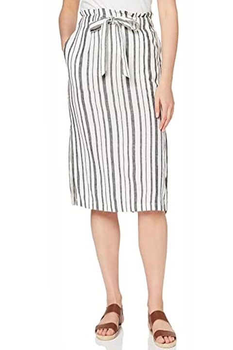 Fusta, Find, Poliester, Alb/Negru, L