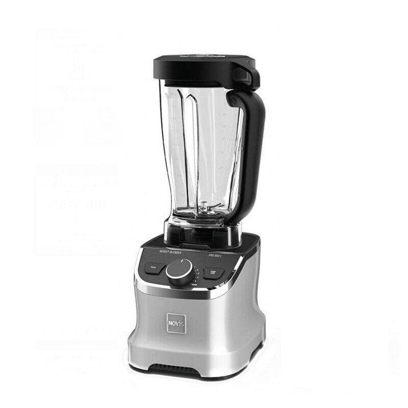 Blender profesional, Novis, ProBlender 650L, 6 viteze, silentios, sistem de siguranta Wireless, recipient din Tritan fara BPA, capacitate 1.9 L, motor puternic 30.000 rpm, putere 1400 W, design elegant, argintiu