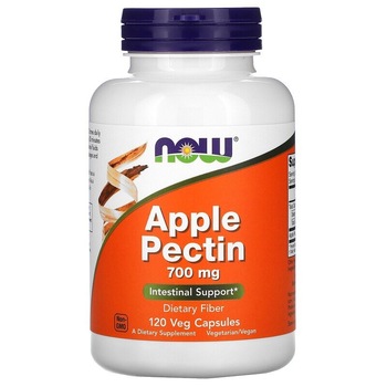 Pectina din Mar, NOW Foods, Apple Pectin, Prebiotic, Mentine Sanatatea Intestinala, 700mg, 120cps Pectina din Mar, NOW Foods, Apple Pectin, Prebiotic, Mentine Sanatatea Intestinala, 700mg, 120cps
