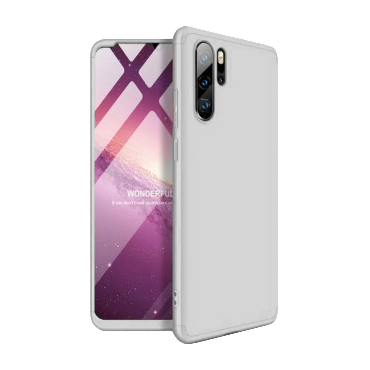 Husa 360 pentru Galaxy Note 10 Plus, Silver