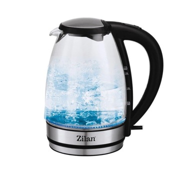 Cana Fierbator din Sticla, Capacitate de 1.7L, Putere 2200W, Maner Ergonomic, Design Compact si Ergonomic, Simplu de folosit, Iluminare LED, Argintiu/Negru Cana Fierbator din Sticla, Capacitate de 1.7L, Putere 2200W, Maner Ergonomic, Design Compact si Ergonomic, Simplu de folosit, Iluminare LED, Argintiu/Negru