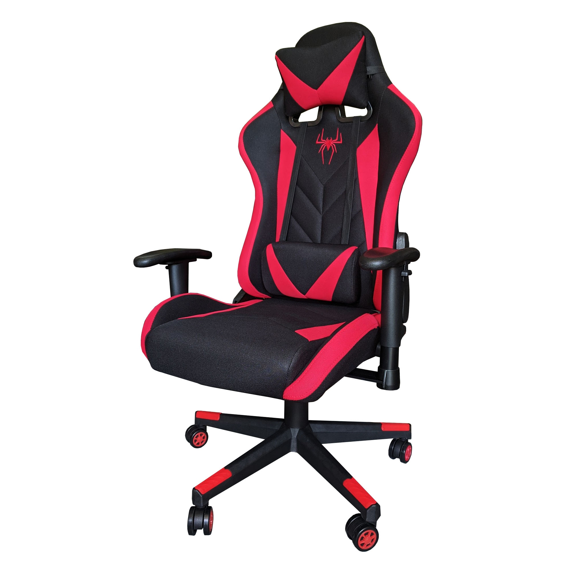 Scaun gaming B200 Spider, black/red textil