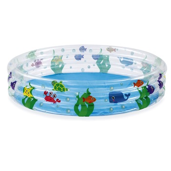 Piscina gonflabila pentru copii, Zola®, rotunda, animale marine, 152x30 cm Piscina gonflabila pentru copii, Zola®, rotunda, animale marine, 152x30 cm