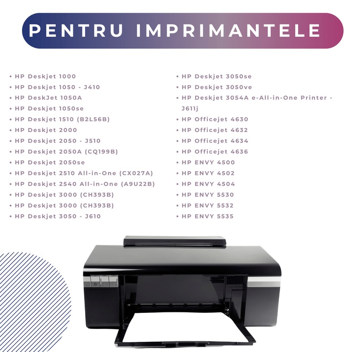 Cartus de cerneala, GP Toner, Compatibil cu HP 301 XL 1510, 1515, 2540, 1050a, 2050a, 3050, 1 x 20 ml, Negru