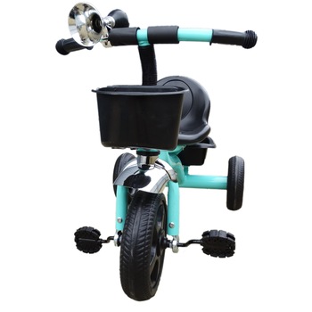 Tricicleta Salamandra Kids cu Pedale, Claxon si Cosulet, Turcoaz Tricicleta Salamandra Kids cu Pedale, Claxon si Cosulet, Turcoaz