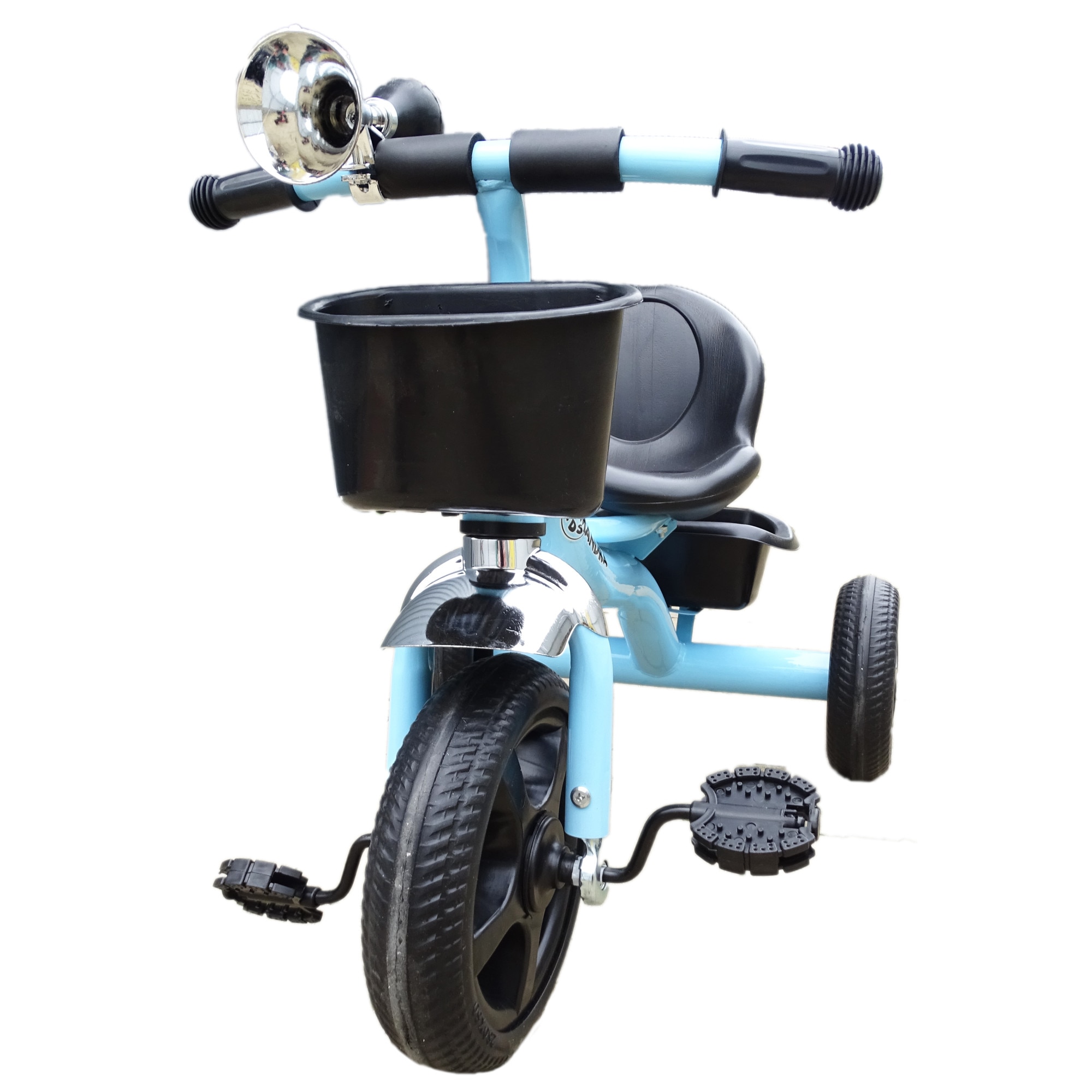 Tricicleta Salamandra Kids cu Pedale, Claxon si Cosulet, Albastru