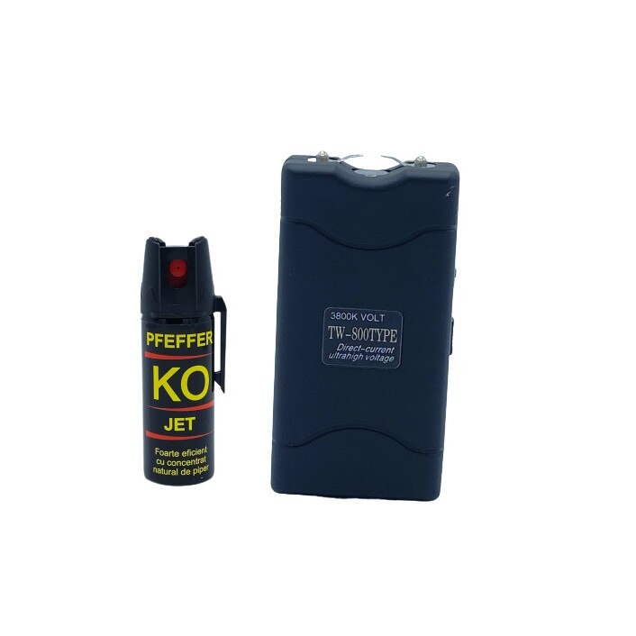 Set format din Electrosc ART TW-800 si Spray KO 50 ML pentru autoaparare