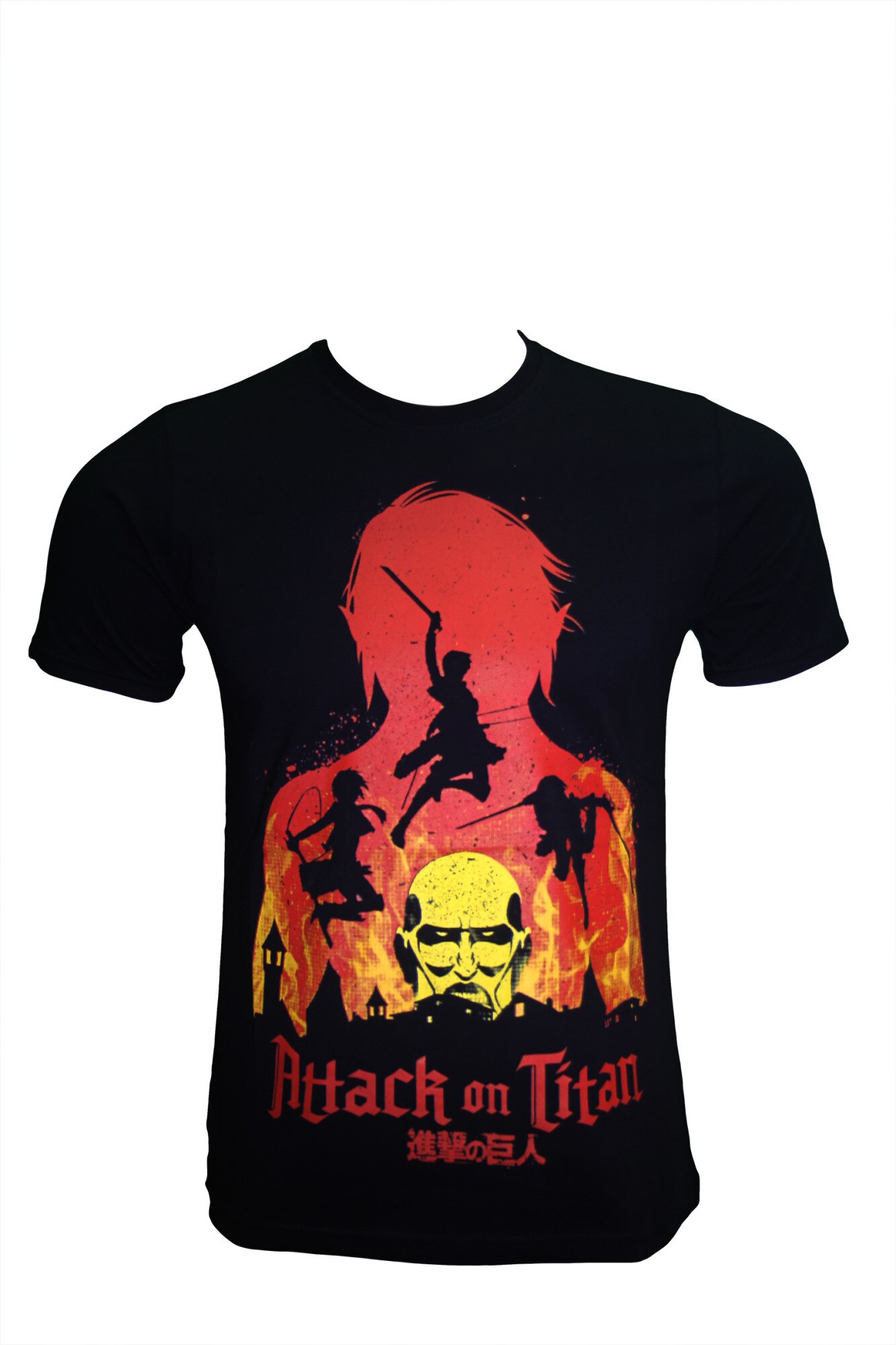 Tricou anime Attack on Titan, Negru