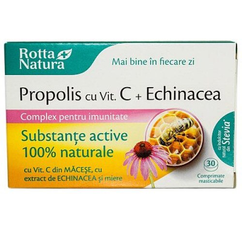 Propolis, vitamina c, echinaceea 30cps Rotta Natura