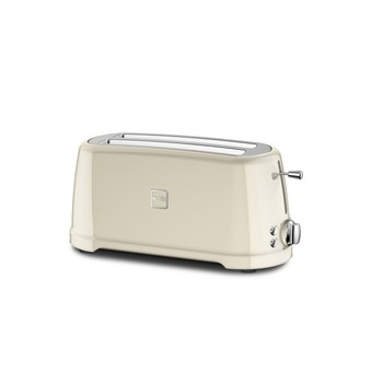 Prajitor de paine Novis, Toaster T4, pentru baghete si felii de paine, capacitate 4 felii, sistem extra-lift, putere 1600 W, centrare automata, 7 trepte de incalzire, design elegant, crem Prajitor de paine Novis, Toaster T4, pentru baghete si felii de paine, capacitate 4 felii, sistem extra-lift, putere 1600 W, centrare automata, 7 trepte de incalzire, design elegant, crem
