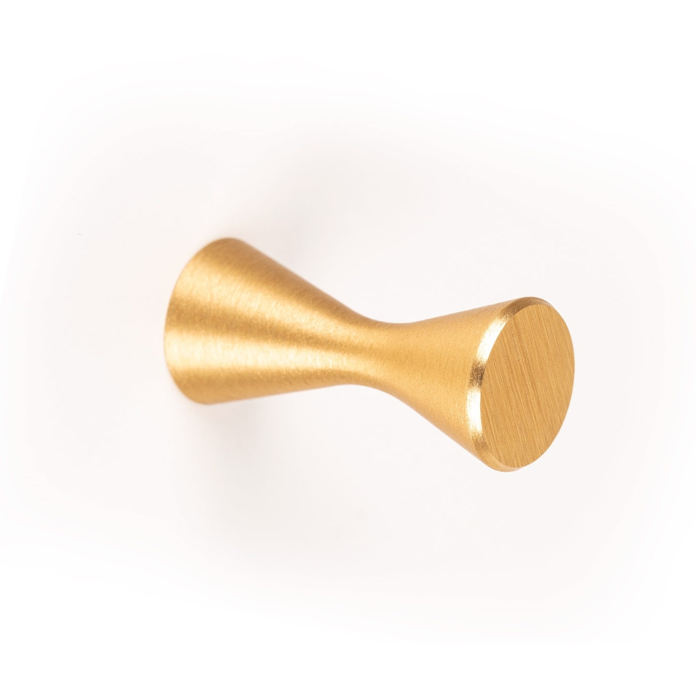 Buton pentru mobila Diabolo, finisaj alama intunecata periata, D13.5 mm