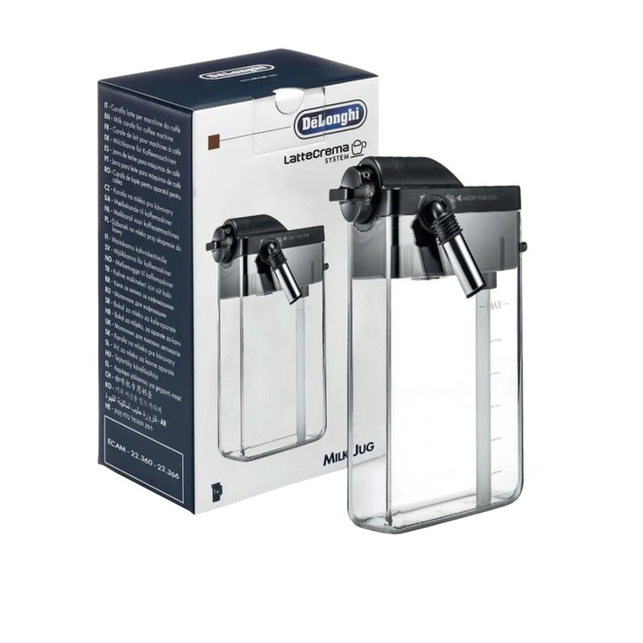Cana de lapte Delonghi DLSC013, pentru espressor automat ECAM 22.360, ECAM 22.366