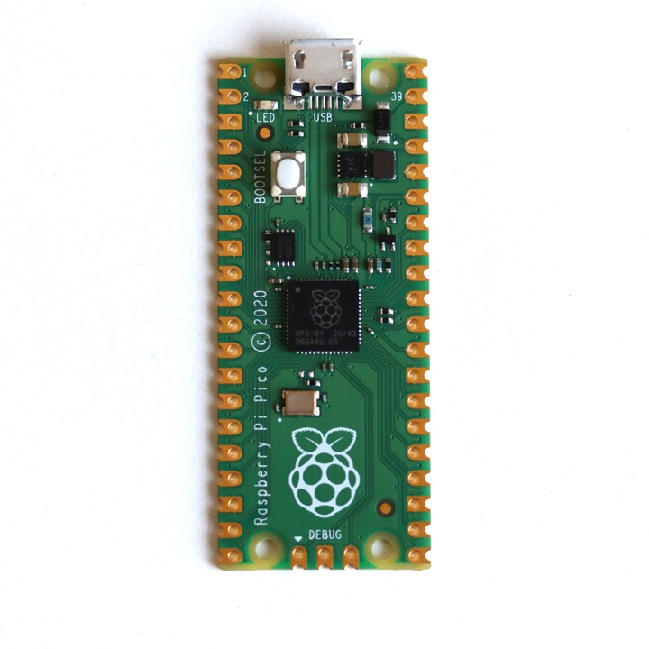 Развойна платка Raspberry Pi Pico, Микроконтролер RP2040, 133 MHz, 264KB SRAM, 2MB Flash памет