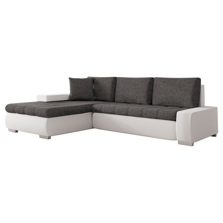 Coltar rabatabil Herkules Mini SALE, MIRJAN24, universal, alb / gri, 185x265x85 cm