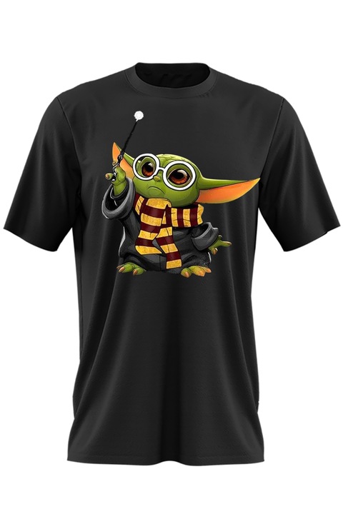Férfi Póló Baby Yoda Harry Potter Magic, Fekete, 2XL méret