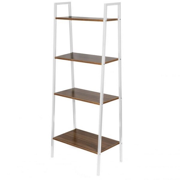 Suport 4 rafturi din lemn supraetajate modernhome jm-n00804, cu structura metalica