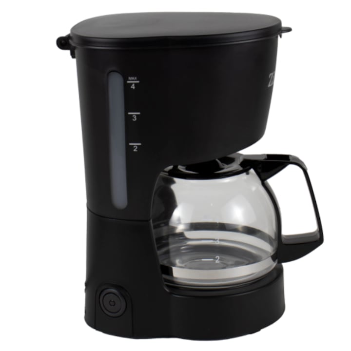 Zilan filteres kávéfőző, teljesítmény 600 W, űrtartalom 600 ml, jelölt tartály, hőmérséklet tartó funkció, levehető szűrő, fekete