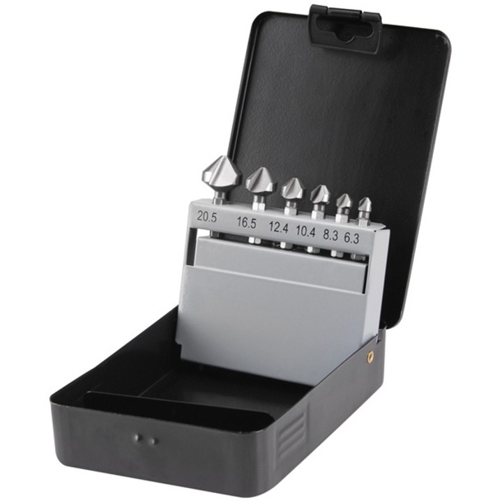 Комплект конични зенкери Extol от 6 части (20094)