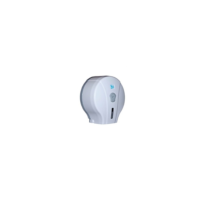 Dozator de hartie igienica, Plastic, 26 cm, Alb
