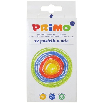 Creioane cerate ulei Primo, 12 culori//set Creioane cerate ulei Primo, 12 culori//set