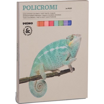 Creta culori pastelPrimo, sectiune patrata, dimensiuni 13x13x80 mm, 24 buc/set Creta culori pastelPrimo, sectiune patrata, dimensiuni 13x13x80 mm, 24 buc/set