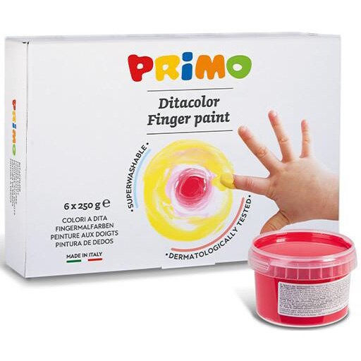 Pictura cu degetele Primo. 250 grame/set