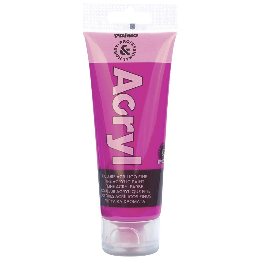 Tempera acrilica Primo, 75 ml/tub magenta