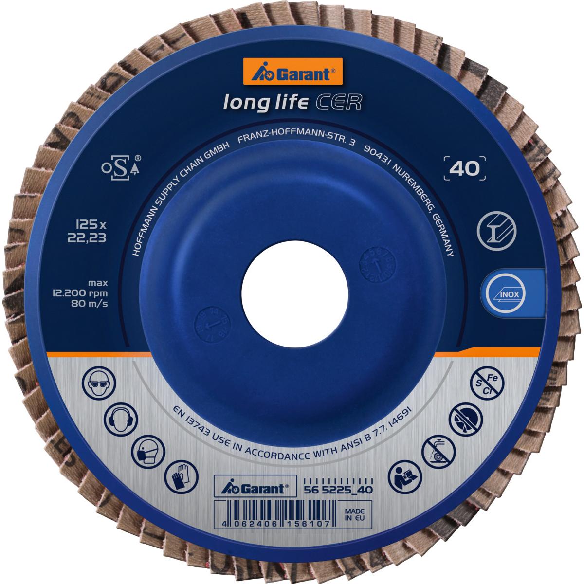 Disc de slefuire in evantai long life CER conic 60