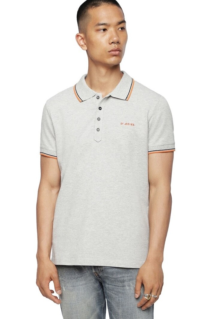Tricou Polo Barbati Diesel T-Randy-Broken Polo 00SI290MXZA8IA, Gri