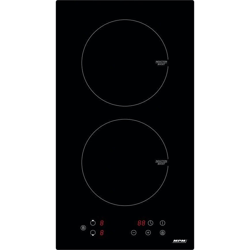 Plita incorporabila MPM 30 IM 06, Inductie, 2 zone de gatit, 28 cm, Negru