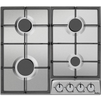 Plita incorporabila Amica PGD6100APR, Gaz, 4 zone de gatit, 59 cm, Inox Plita incorporabila Amica PGD6100APR, Gaz, 4 zone de gatit, 59 cm, Inox