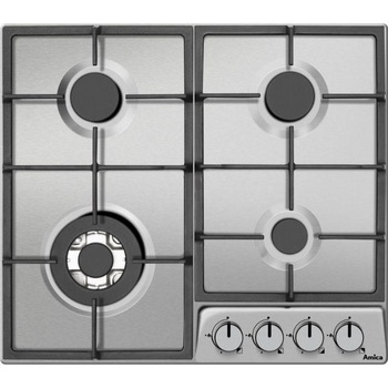 Plita incorporabila Amica PGD6101APR, Gaz, 4 zone de gatit, 59 cm, Inox Plita incorporabila Amica PGD6101APR, Gaz, 4 zone de gatit, 59 cm, Inox
