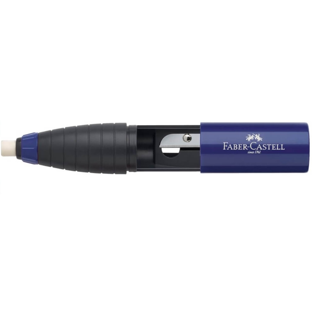 Ascutitoare cu Radiera Faber – Castell, Albastru