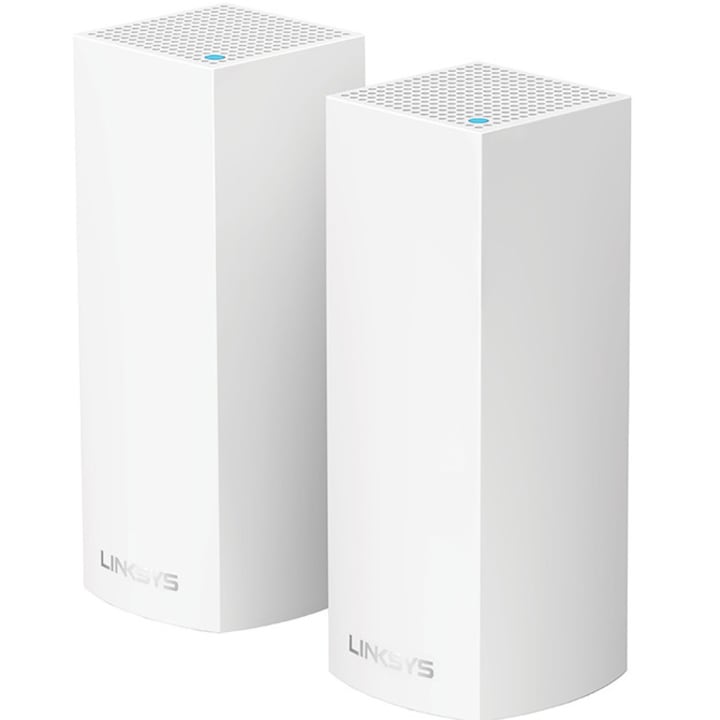 Linksys WHW0302-EU AC2200 Wi-Fi Mesh rendszer, Tri-Band Gigabit, MU-MIMO, Teljes lefedettségű otthoni használatra