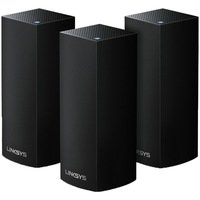 Sistem Wi-Fi Mesh Linksys WHW0303B-EU AC2200, Tri-Band Gigabit, MU-MIMO, cu acoperire completa pentru casa