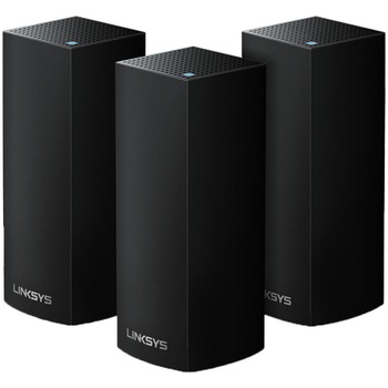 Sistem Wi-Fi Mesh Linksys WHW0303B-EU AC2200, Tri-Band Gigabit, MU-MIMO, cu acoperire completa pentru casa Sistem Wi-Fi Mesh Linksys WHW0303B-EU AC2200, Tri-Band Gigabit, MU-MIMO, cu acoperire completa pentru casa