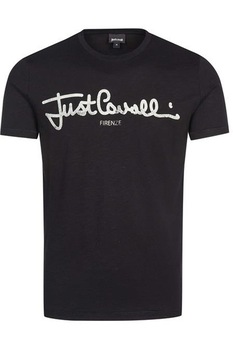 Tricou Barbati Just Cavalli Print Firenze S03GC0397N21193900, Negru Tricou Barbati Just Cavalli Print Firenze S03GC0397N21193900, Negru