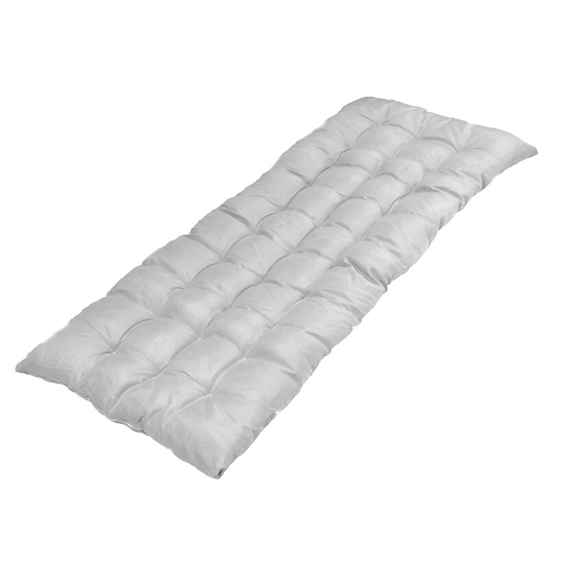 Perna scaun balansoar sau sezlong, material catifea, gri, cu husa detasabila, 170 x45 x5 cm, buz