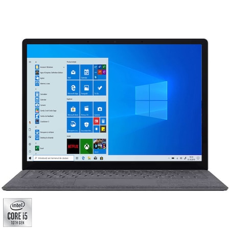 Лаптоп Ultrabook Microsoft Surface 3, Intel® Core™ i5-1035G7, 13.5", Pixel Sense, RAM 8GB, 256GB SSD, Intel® Iris® Plus Graphics, Windows 10 Home, Platinum