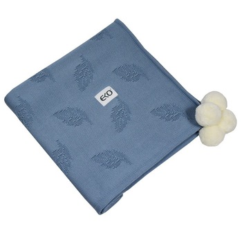 Paturica din Bambus, Eko, 80x80 cm, Jeans Paturica din Bambus, Eko, 80x80 cm, Jeans