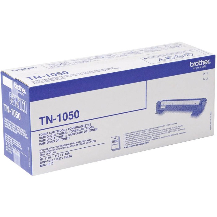 Тонер касета Brother TN-1050, Капацитет 1000 страници A4